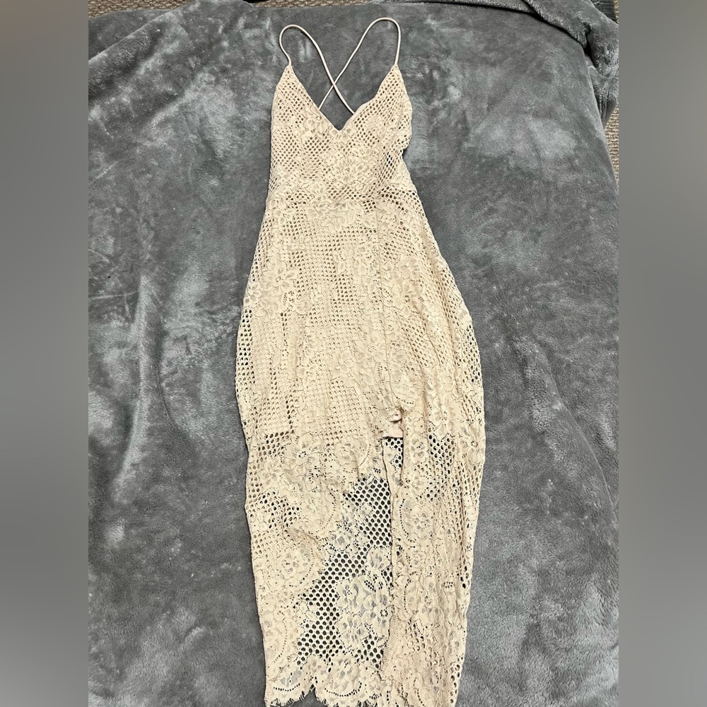 Crochet Forever 21 High Low Dress
